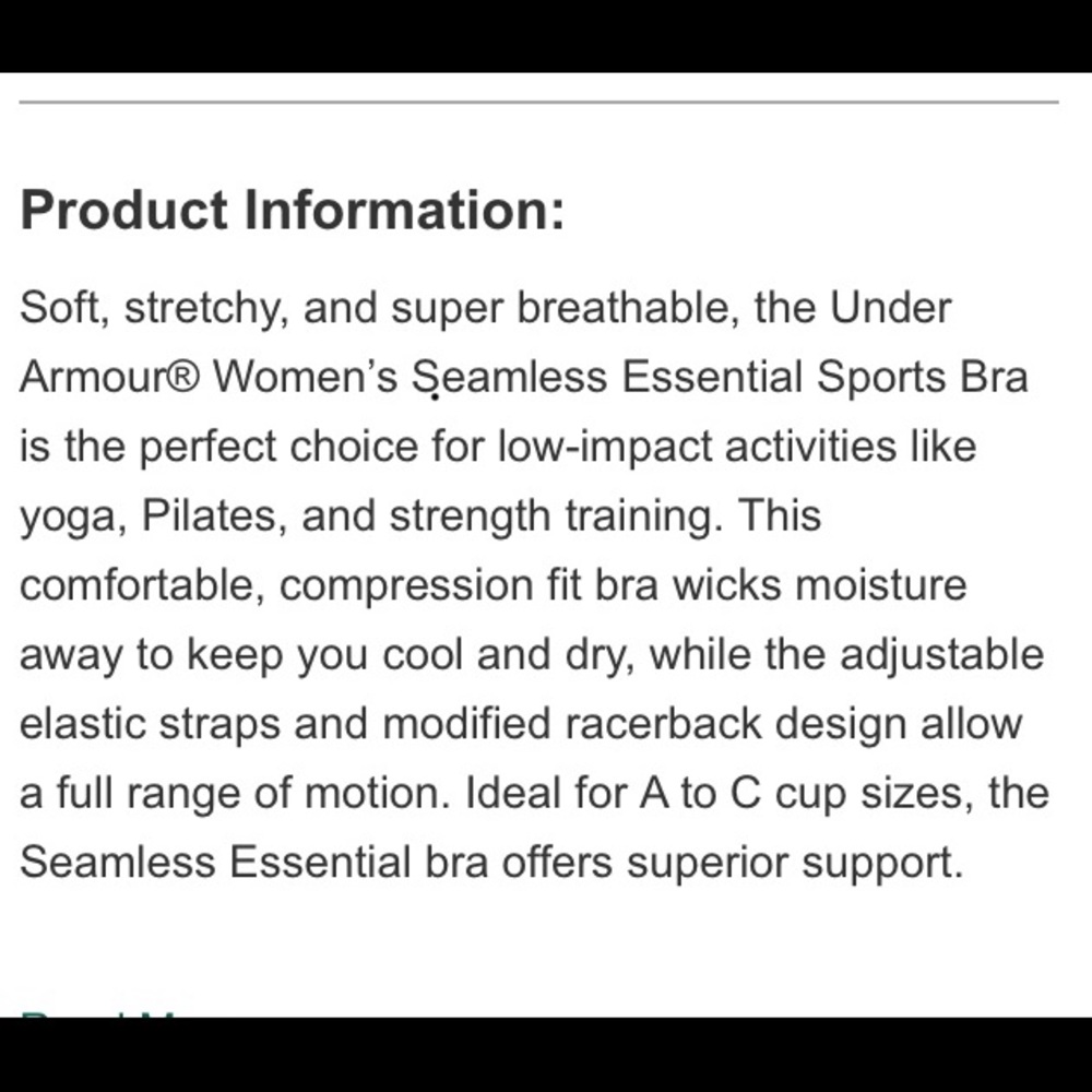 Under Armour Sports Bras $13 Each or 4 for $40!! - Picture 5 of 5